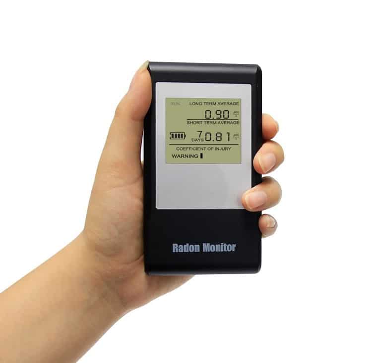 Medidor de radón detector de radón ligero DC12V aleación de aluminio de uso  amplio para interiores ANGGREK Otros