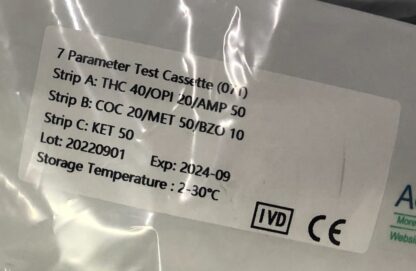 Test de Drogas para saliva CDP-SCAN-7. Multidroga