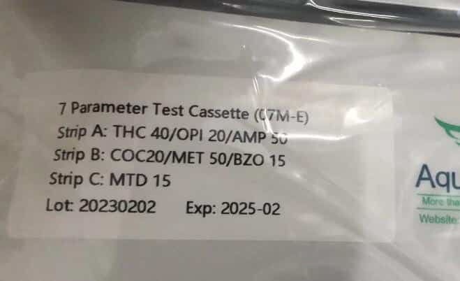 Test de Drogas para saliva CDP-SCAN-7. Multidroga