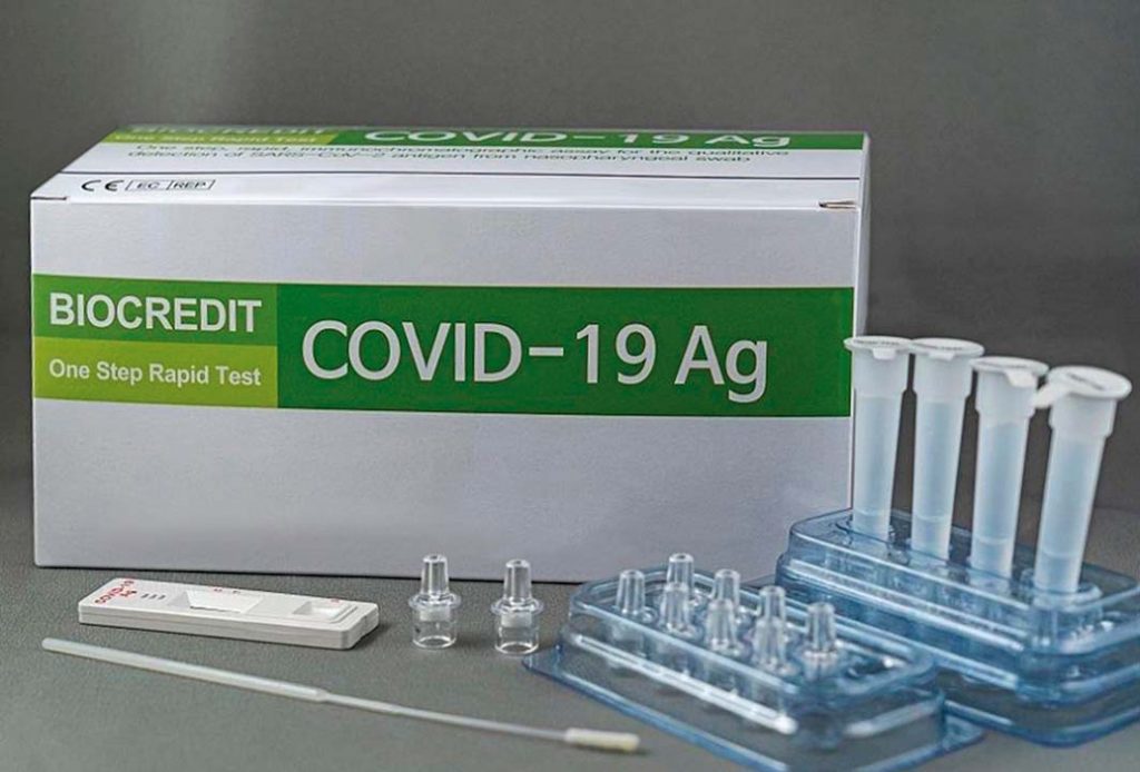 Prueba rápida de antígeno de SARS-CoV-2 Biocredit – Pack 20 test