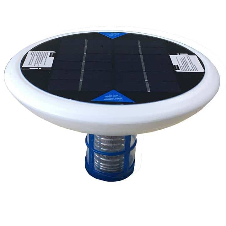 Ionizador solar para piscinas por ánodo de plata y cobre