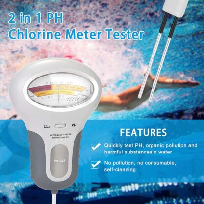 Medidor de Cloro y PH para piscinas y SPAS. 2 en 1