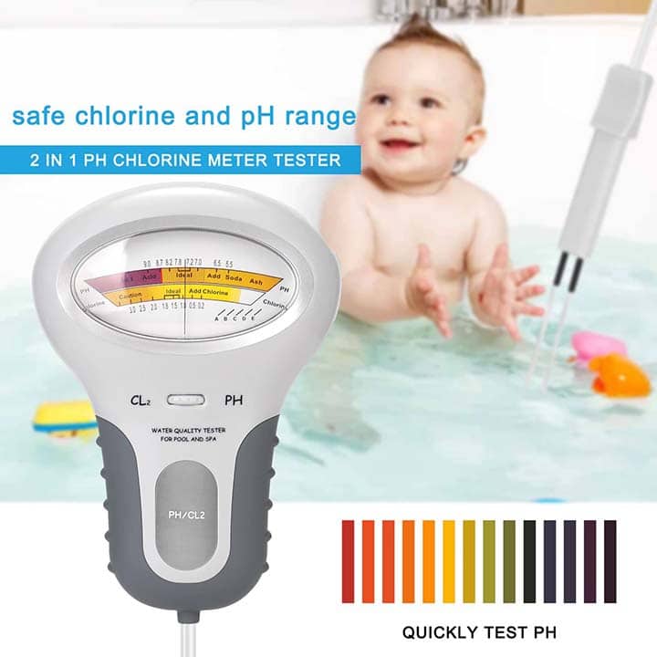 Medidor de Cloro y PH para piscinas y SPAS. 2 en 1