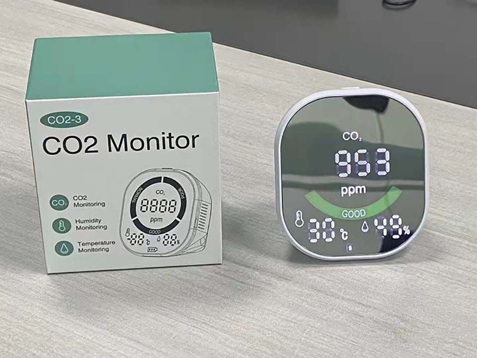 Monitor CO2 Portátil con batería de litio 1600 mAh CDP-CO2-3 Homologado CE