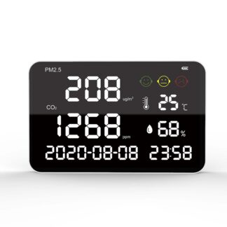 Medidor CO2 y PPM de gran pantalla, modelo CDP-10307 CE