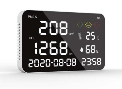 Medidor CO2 y PPM de gran pantalla, modelo CDP-10307 CE