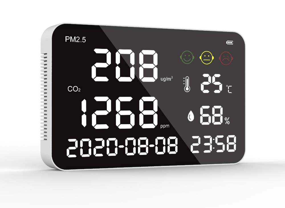 Large screen CO2 and PPM monitor, model CDP-10307 CE