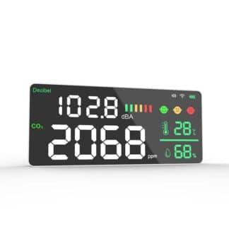 Monitor CO2 con Sonómetro y batería 2000 mAh CDP-DM165 Homologado CE