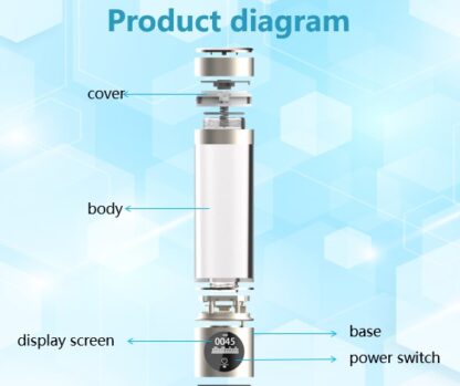 Hidrogenador de agua portátil en botella CDP-H8