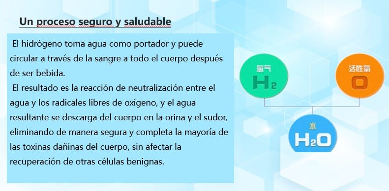 Hidrogenador de agua portátil en botella CDP-H8