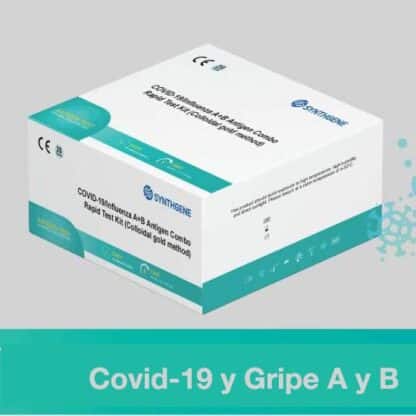 Test Rápido Combinado Antígenos SARS-CoV-2 y Gripe A-B Synthgene – 25 Uds