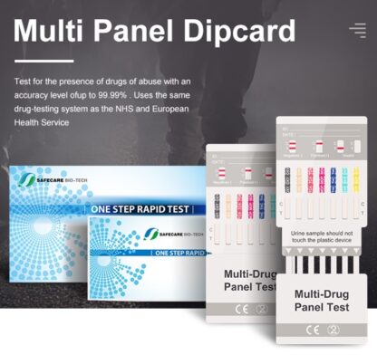 Test multidrogas en orina Safecare. Test Dipcard 7