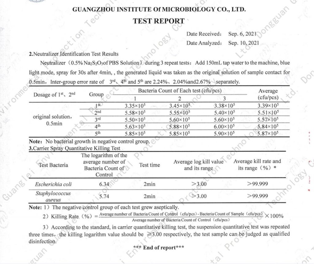 Pulverizador desinfectante de Ozono (O₃) con batería CDP601