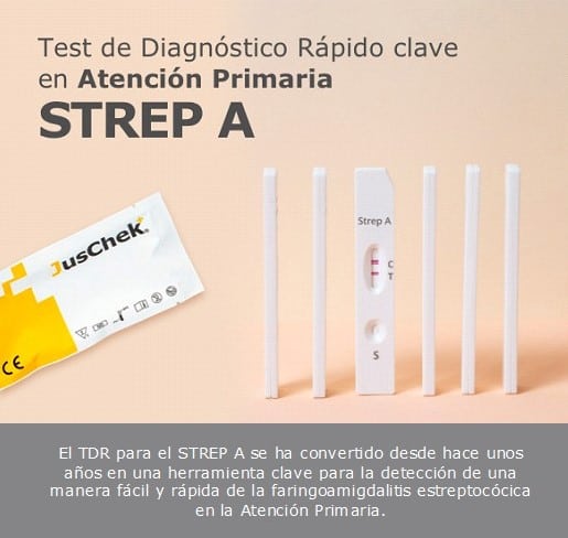 JusChek. Test de diagnóstico rápido STREP A