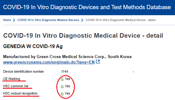COVID-19 In Vitro Diagnostic Medical